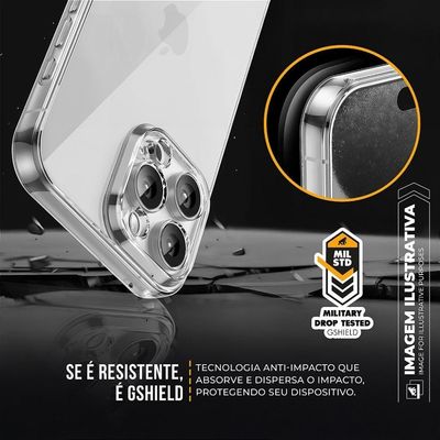 Kit Capa Crystal Slim Para Iphone 16e +ventosa Verde Gshield
