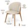 Cadeira De Jantar E Estar Living Estofada Mia L02 Linho Palha - Lyam Decor