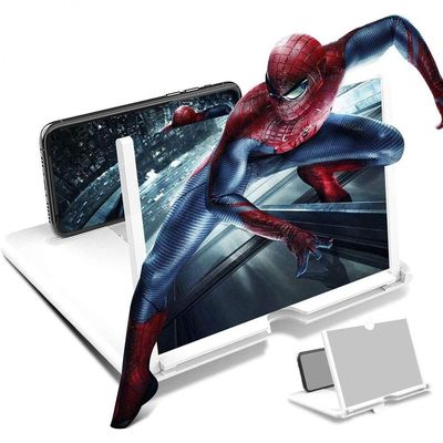 Lupa De 12 Polegadas Para Tela De Celular,amplificador De Tela 3d Hd Branco