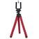 Suporte Celular Câmera Com Tripé Flexível - Vermelho
