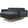 Sofá 4 Lugares Com Chaise Molino 265 Cm Veludo Cinza C-317