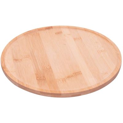 Tábua de Bambu Giratória 30x2cm Lyor Servir Frios Embutidos Petiscos Salgados