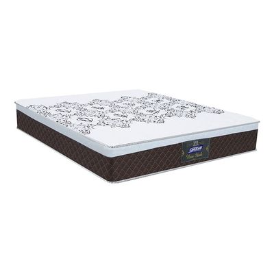 Conjunto Cama Box King Colchão em Molas Ensacadas New York Gazin - 193x203 Marrom