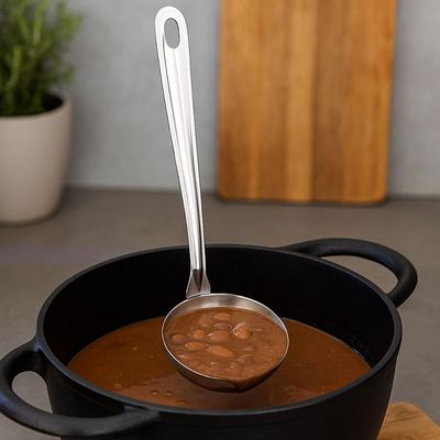 Kit 5 Conchas Inox Restaurante 20cm Molhos Feijão Sopa Caldos Taumer Cozinha Buffet
