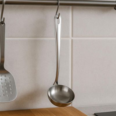 Kit 5 Conchas Inox Restaurante 20cm Molhos Feijão Sopa Caldos Taumer Cozinha Buffet