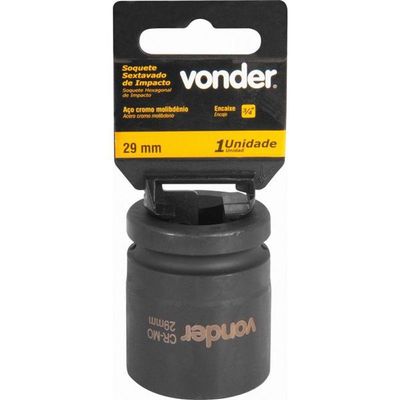 Soquete Sextavado De Impacto Encaixe 3-4" 29mm Vonder
