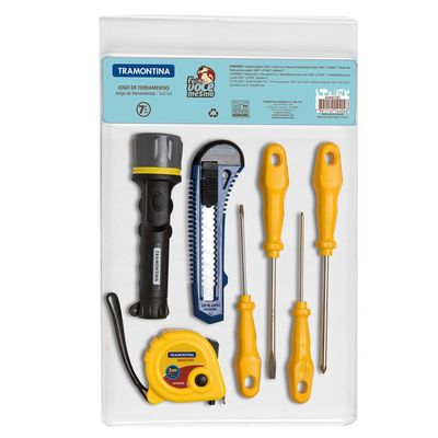 Kit de Ferramentas Tramontina 29 Peças com Lanterna, Martelo e Alicate n/a