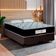 Cama Box Baú Queen Bipartido Suede + Colchão Molas Ensacadas Sereneprime Sonnolux 158x198x69 Cor:marrom