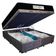 Cama Box Baú Queen Bipartido Suede + Colchão Molas Ensacadas Sereneprime Sonnolux 158x198x69 Cor:marrom
