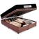 Cama Box Baú Queen Bipartido Sintético + Colchão Molas Ensacadas Sereneprime Sonnolux 158x198x69 Marrom