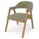 Kit 02 Cadeiras de Jantar e Estar Living Estofada Nadja L02 Bouclê Oliva - Lyam Decor