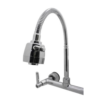 Torneira Misturador Cozinha Gourmet Tubo ível Cromado 2 Jato Parede Meli