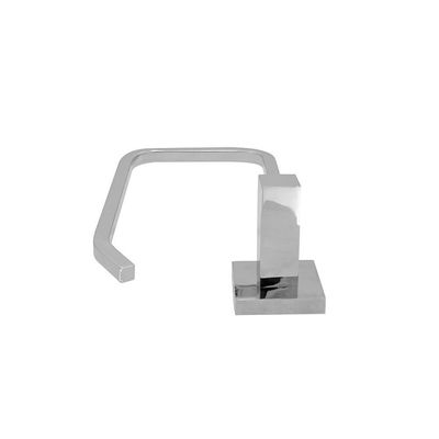 Acessório Banheiro Lavatório Porta Toalha De Rosto Papeleira Parede Quadrada Metal Cromada