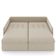 Sofá Cama Retrátil Para Sala de Estar 194cm Una K01 Veludo Bege - Lyam Decor