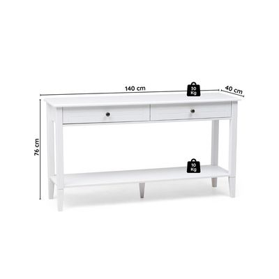 Aparador Vogue 2 Gavetas Branco