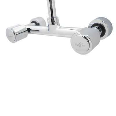 Torneira Cozinha Misturador Parede Cromado Metal Luxo