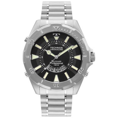 Relógio Technos Masculino Skydiver Prata Wt205fy/1p Wt205fy/1p