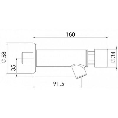 Torneira Para Lavatório Standard Estevesmatic 1175 Cromada De Parede - Vta012cwb - Esteves