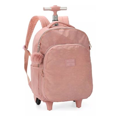 Mochila Juvenil De Rodinhas Larissa Manoela Nude - Up4you