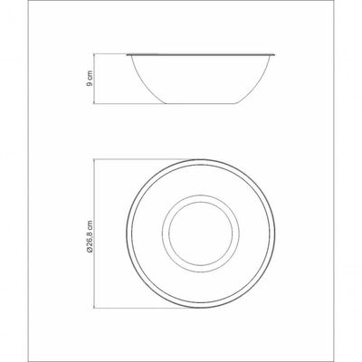 Bowl Tramontina Cucina Preparo Em Aço Inox 24cm 2,8 Litros