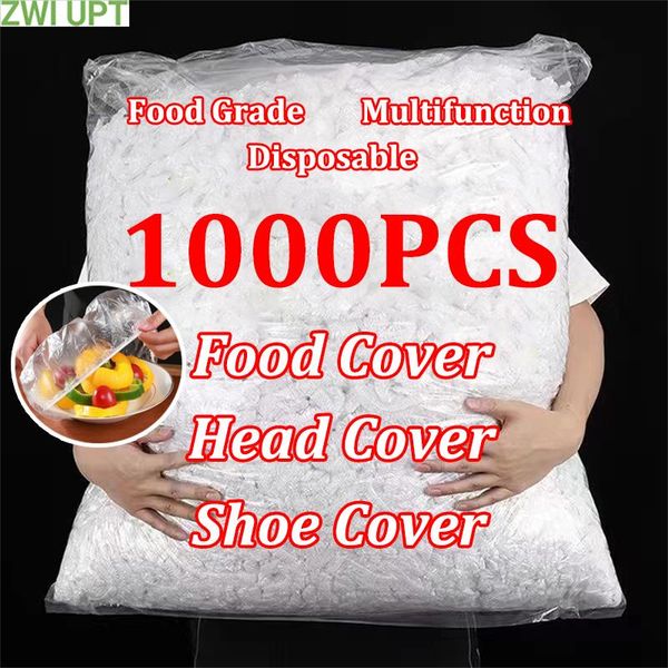 Tampas plásticas descartáveis para alimentos - 1000/500/300/100PCS 100 peças