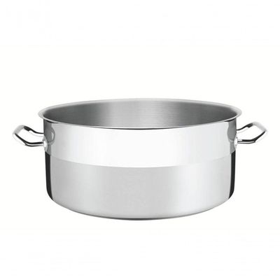 Caçarola Rasa Tramontina Professional Aço Inox Sem Tampa 45cm