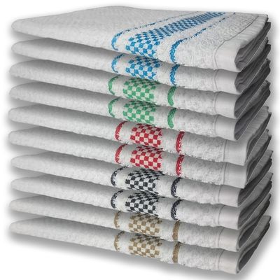 10 Panos de Prato Atoalhado Felpudo Premium MR+PR+VM+VD+AZ
