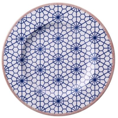 Prato Sobremesa Tramontina Abstratta Porcelana Decorada 21cm Cozinha Servir Doce