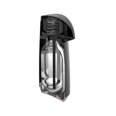 Garrafa Térmica Tramontina Exata em Plástico Preto com Ampola de Vidro 1 L