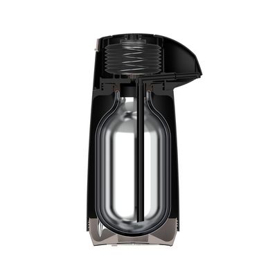 Garrafa Térmica Tramontina Exata em Plástico Preto com Ampola de Vidro 1 L