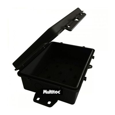 Caixa Hermetica Multitoc Vedada 14,5x10,5x7,0 Completa Preta (7898179382316)