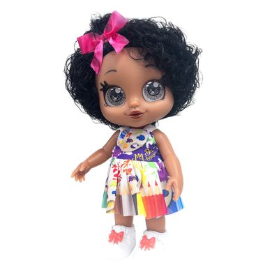 Boneca My Best Negra Com Pintura BeeToys