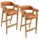 Kit 02 Banquetas Alta Bar Cozinha Sala de Jantar Bar Nadja L02 Couríssimo Camel - Lyam Decor