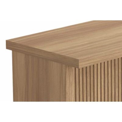Bancada Ilha Cozinha Painel Gourmet Canelado 120cm Nature - Nesher