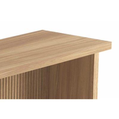 Bancada Ilha Cozinha Painel Gourmet Canelado 120cm Nature - Nesher
