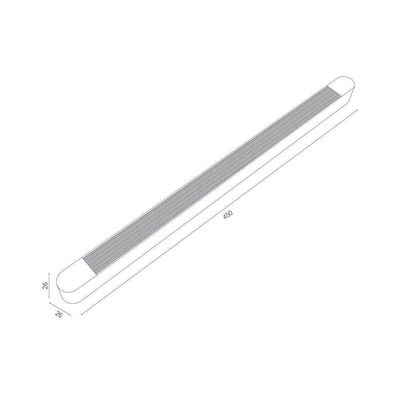 Módulo Led Difusor Para Trilho Magnético Nordecor Magnetic Track Kay 6708 18w Irc 90 48v 3000K Luz Amarela