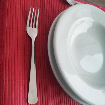 Faqueiro 48 peças Colher Garfo Faca de Mesa Inteiriça Aço In