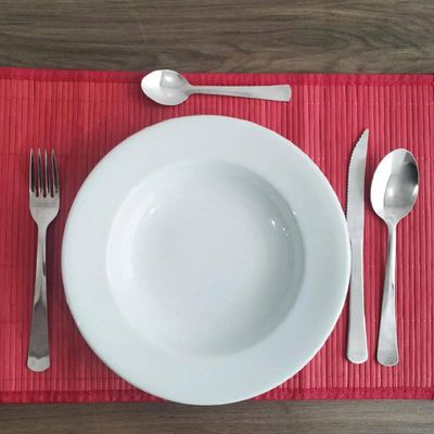 Faqueiro 48 peças Colher Garfo Faca de Mesa Inteiriça Aço In