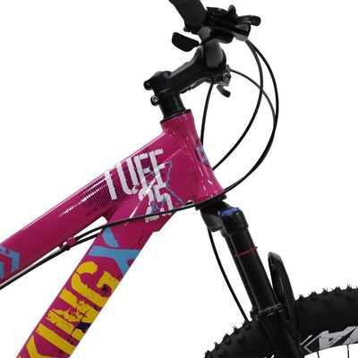 Bicicleta Aro 26 Bike Vikingx Freeride 21v Freio A Disco Rosa Azul
