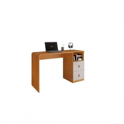 Escrivaninha Mesa De Estudo Alice Jcm Moveis Cinamomo/off White