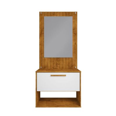 Conjunto Gabinete Com Espelheira Para Banheiro Orion Naturalle Branco