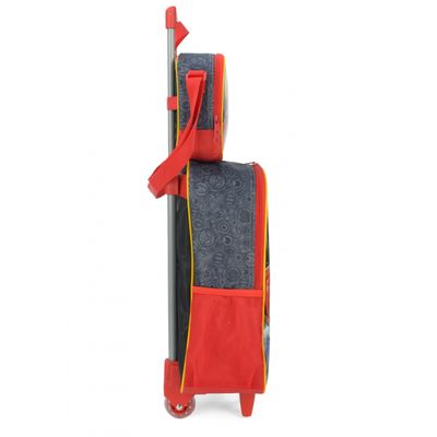 Mochila Lancheira Rodas Infantil Vingadores Luxcel IC38132AG Cinza