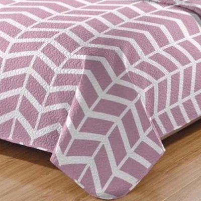 Kit Cobre Leito Colcha Daily King 3 Peças Dupla Face Estampado - Modelo 68 - 100% Poliéster