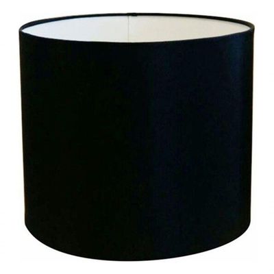 Cúpula Abajur E Luminária Cilíndrica Vivare Cp-7007 ø20x22cm - Bocal Nacional Preto