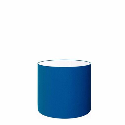 Cúpula Abajur E Luminária Cilíndrica Vivare Cp-7005 ø18x18cm - Bocal Nacional Azul-marinho