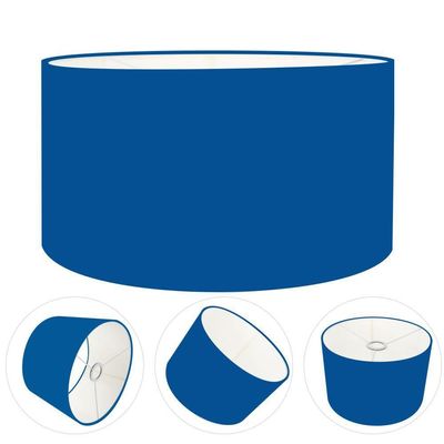 Cúpula Abajur Cilíndrica Cp-7025 ø50x30cm Azul Marinho