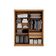 Guarda-roupa Solteiro Mdf 2 Portas De Correr 2 Gavetas Com Espelho Milano Leifer Móveis Cinamomo/off White