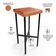Kit 05 Banquetas Alta Bar Cozinha Sala De Jantar Preto Stella L02 Couríssimo Camel - Lyam Decor