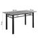Conjunto De Mesa Sala De Jantar Sara Com 4 Cadeiras Tubular Granito 1,20m Artefamol Preto