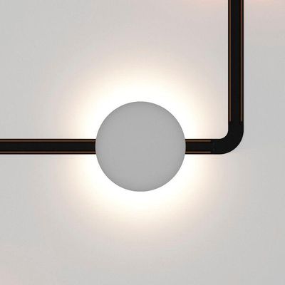 Arandela Led Para Trilho Magnético Nordecor Magnetic Track Kay 6712 12W 48v 3000K Luz Amarela